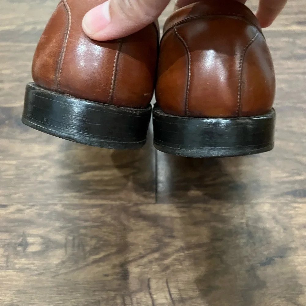 Allen Edmonds Tan‎ Leather Newport Tassel Loafers Sz. 10